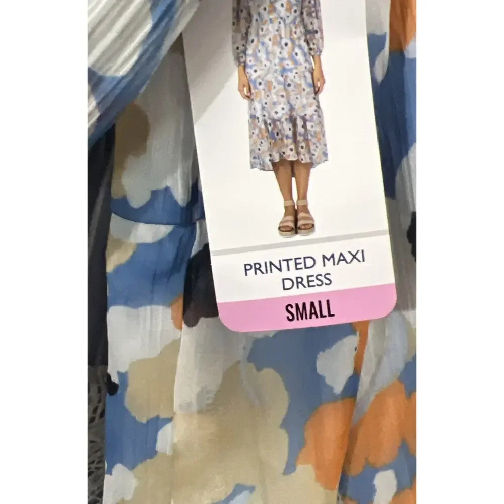 Joie Dress Womens Small Floral Field Tiered Printed Maxi Cottagecore Prairie NWT